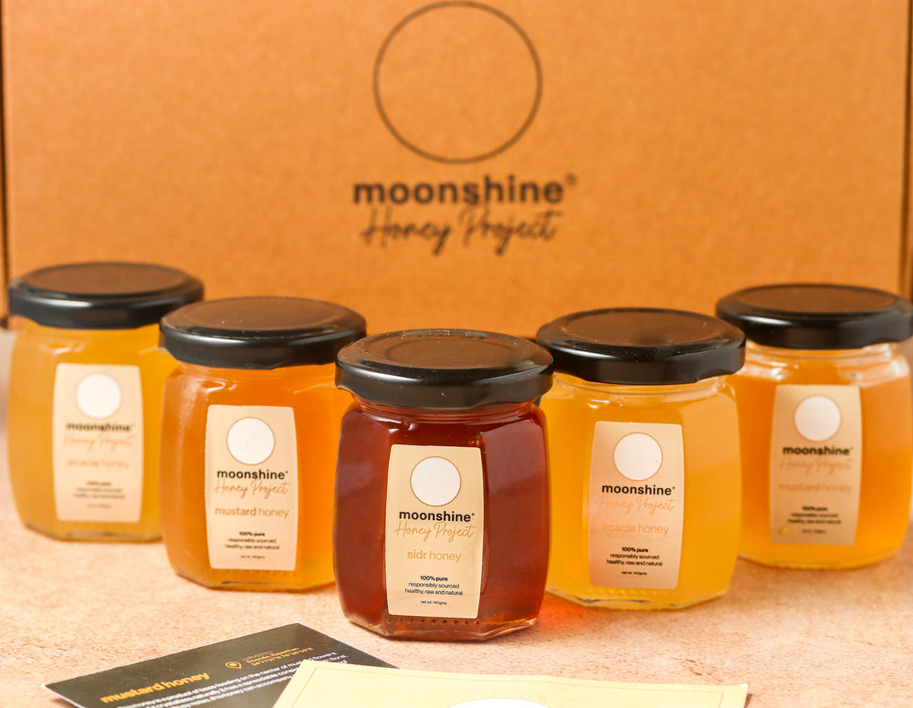 
                  
                    Load image into Gallery viewer, Assorted 3 Pack (Sidr, Acacia &amp;amp; Mustard Honey 140g each)
                  
                
