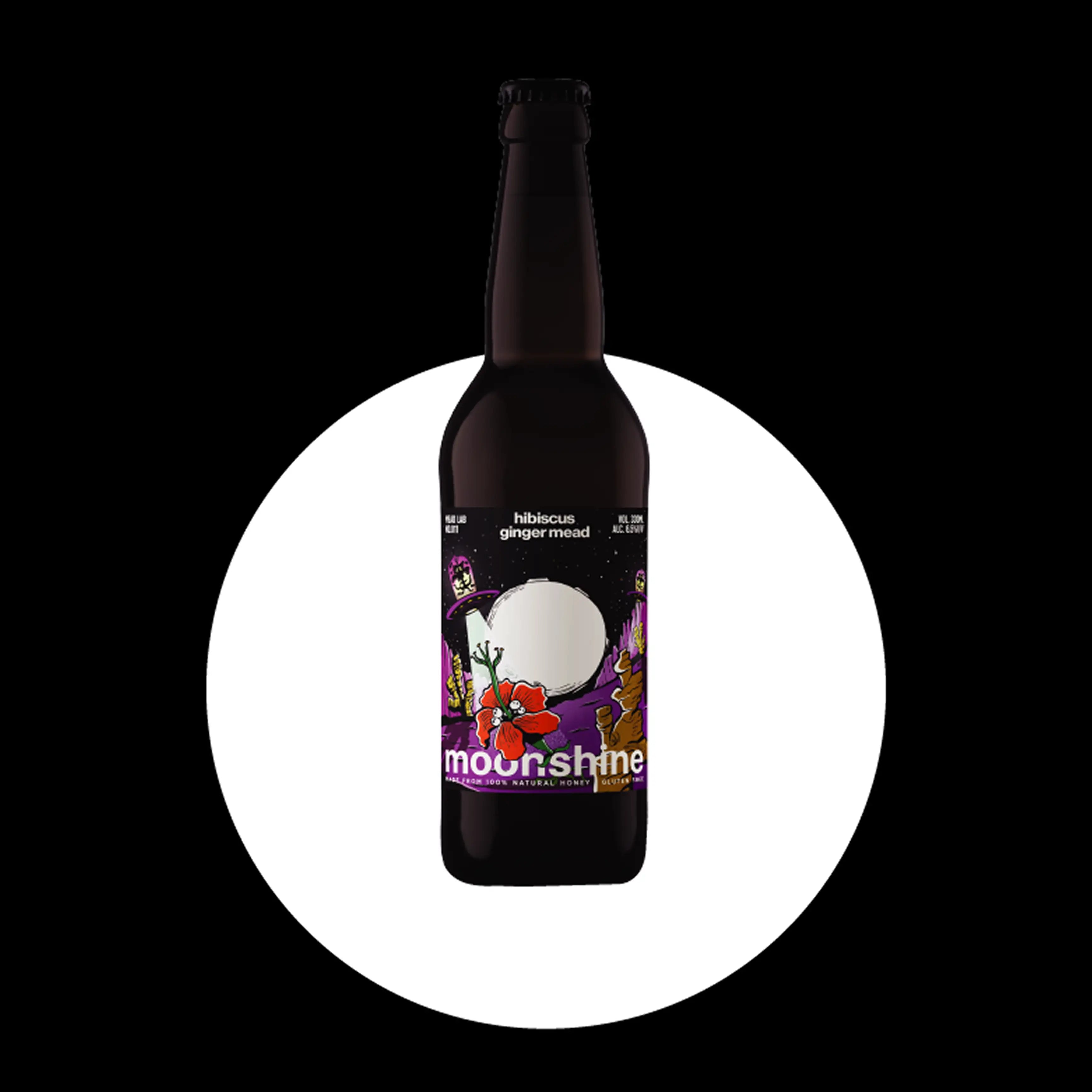 Hibiscus Ginger Mead bottle