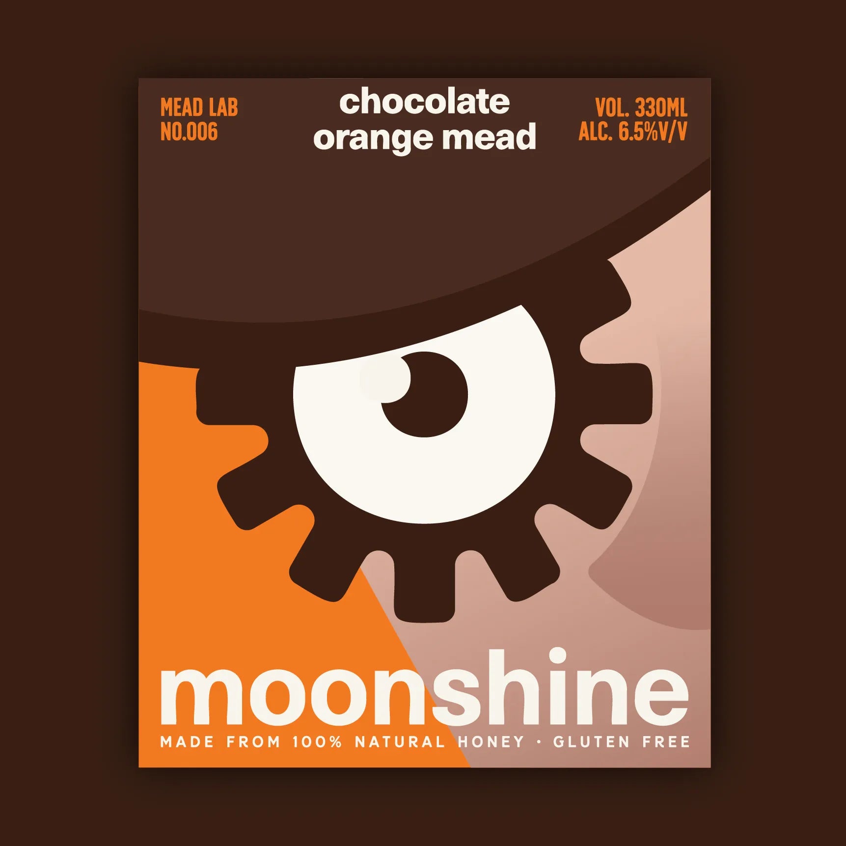 Chocolate Orange Mead label