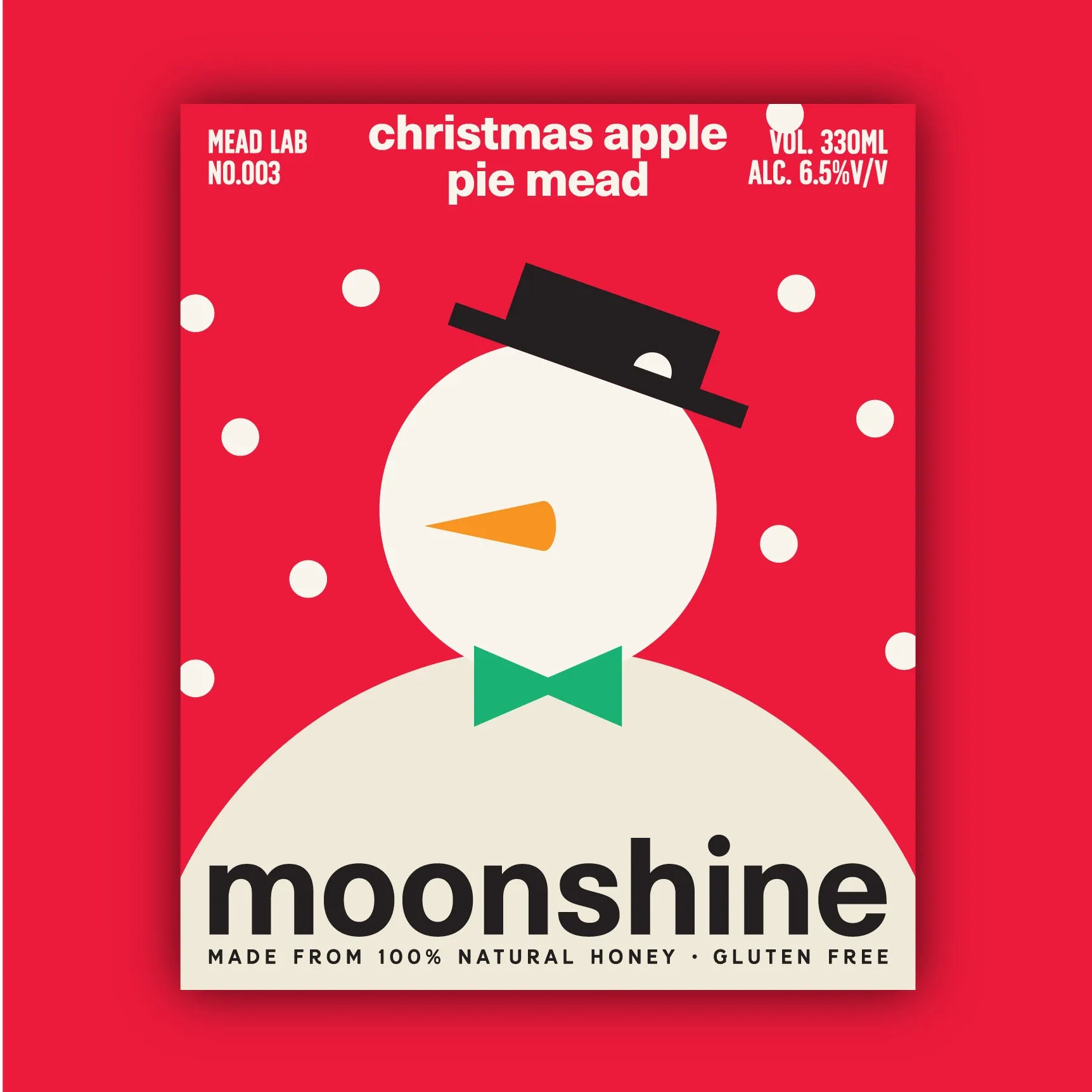 Christmas Apple Pie Mead label