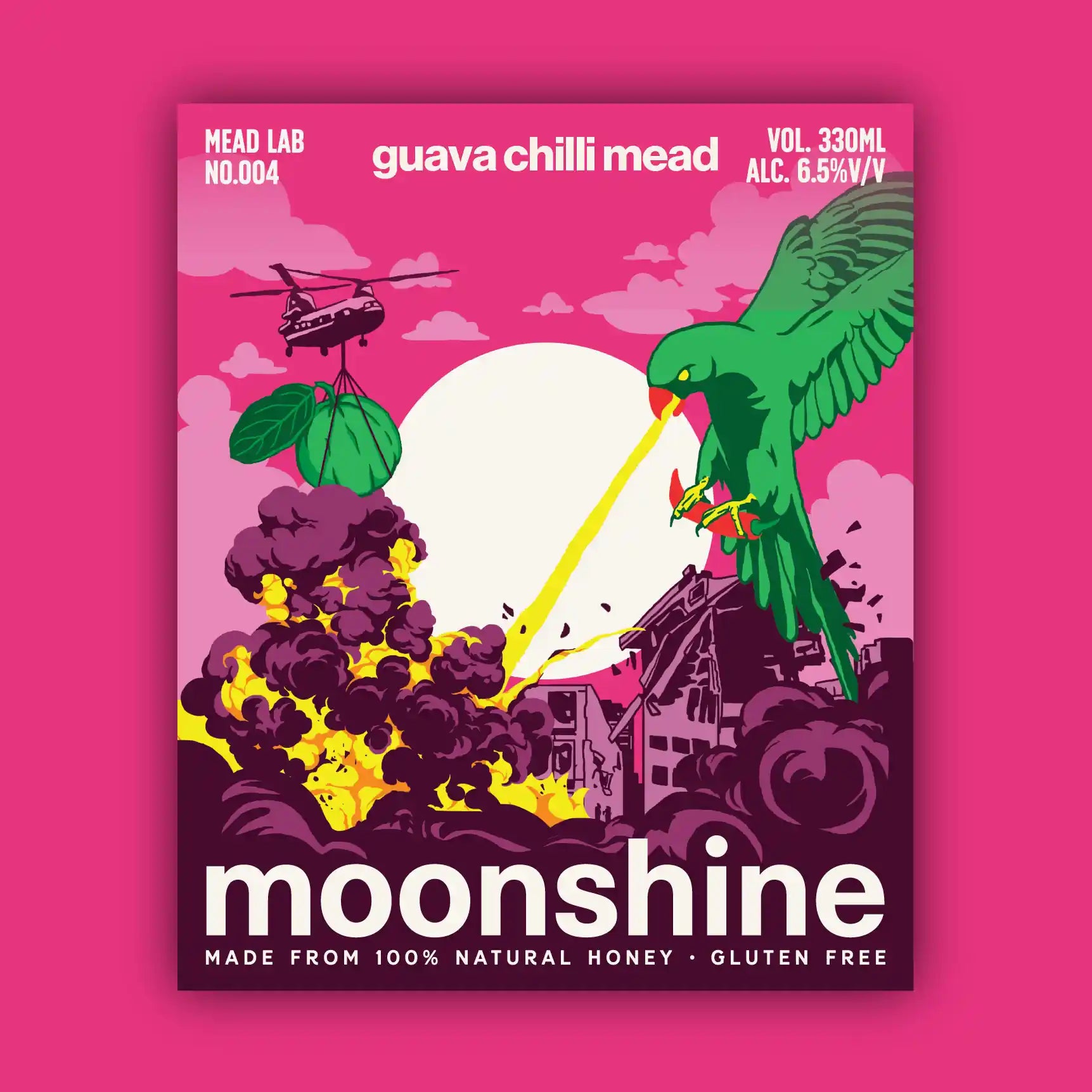 Guava Chilli Mead label