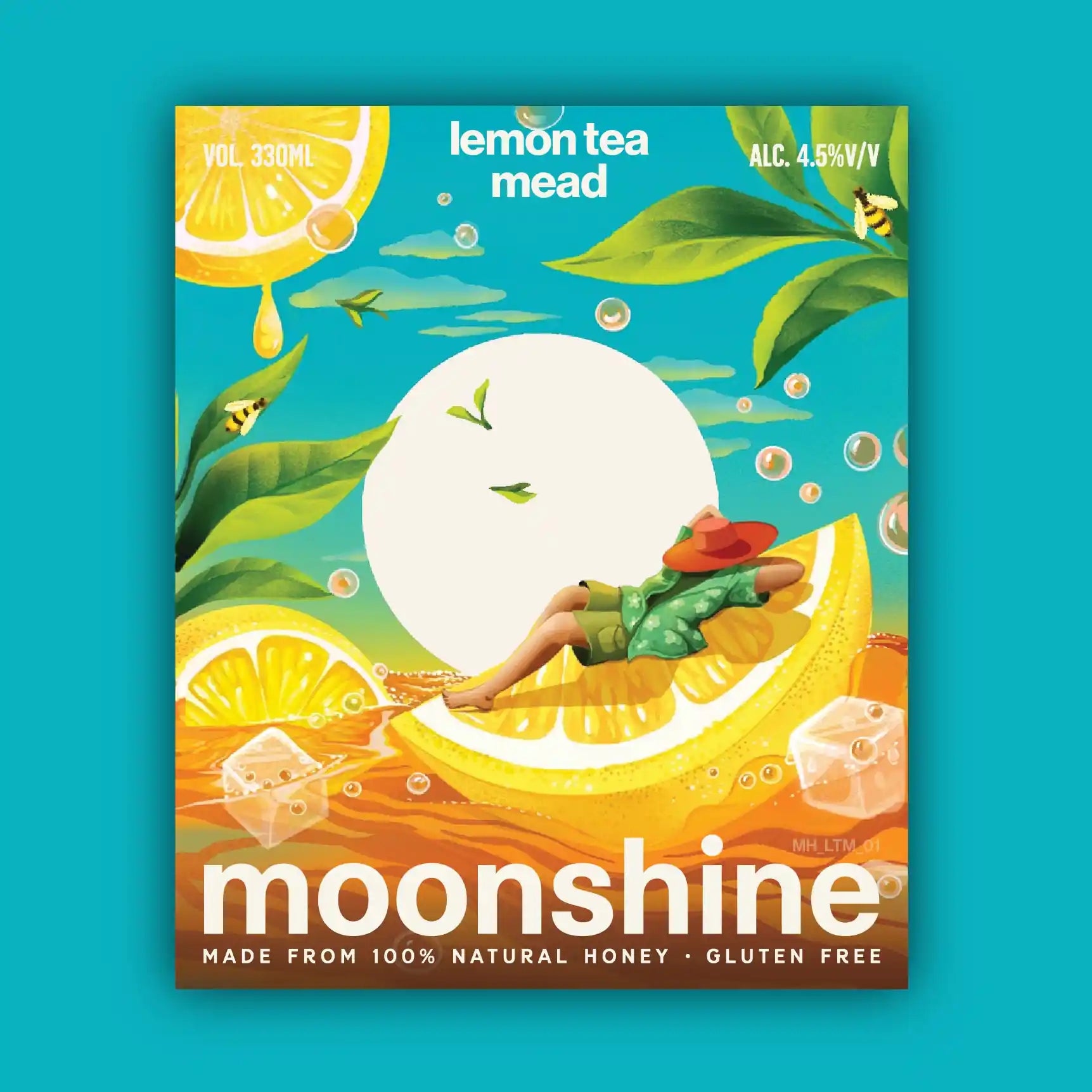 Lemon Tea Mead label