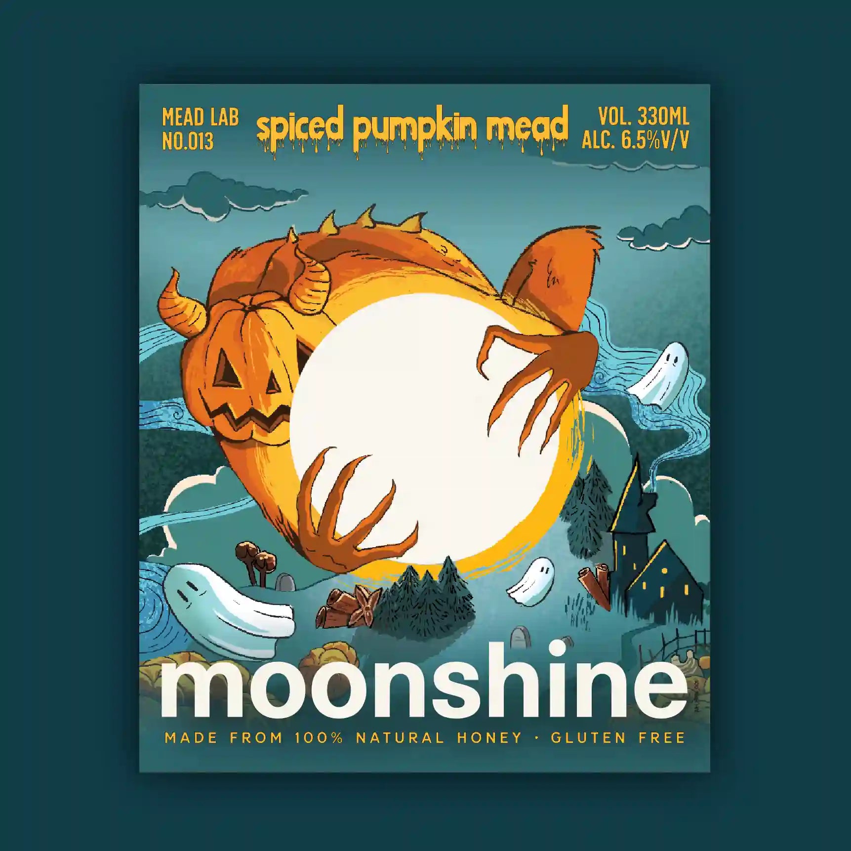 Spiced Pumpkin Mead label